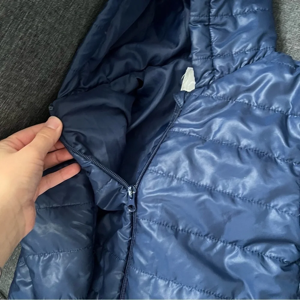 Cozy Quilted Navy Kids Footie
